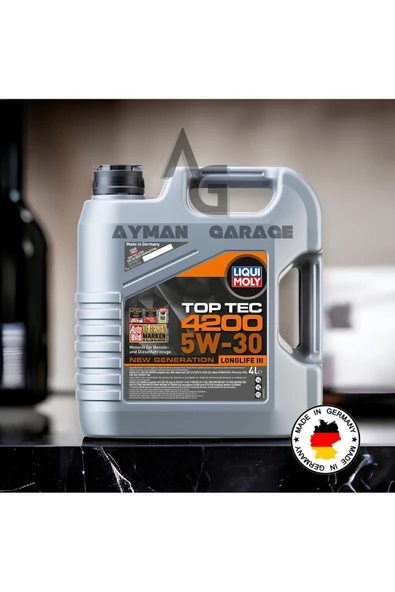 Liqui Moly TOPTEC 4200 LongLife III ORIJINAL 5w/30 Motor Yağı 4 Litre (2023 Tarihli)