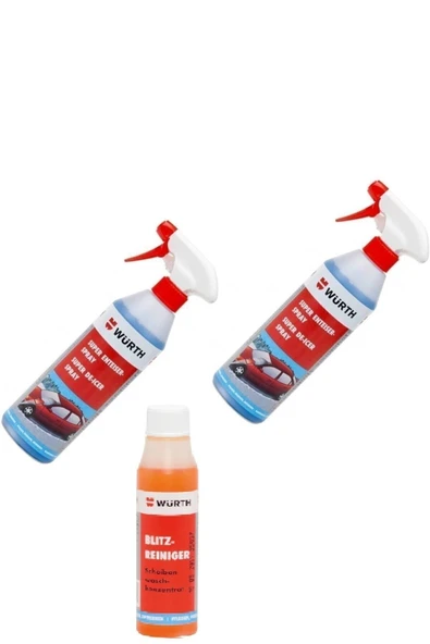 Würth 2 Adet Buz Spreyi 1 Adet Cam Sabunu