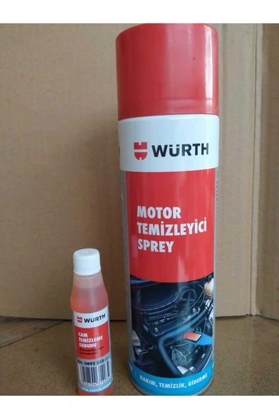 Würth Motor Temizleyici Sprey 500 Ml+ Cam Sabunu - Resim 2