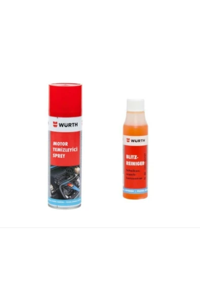 Würth Motor Temizleyici Sprey 500 Ml+ Cam Sabunu