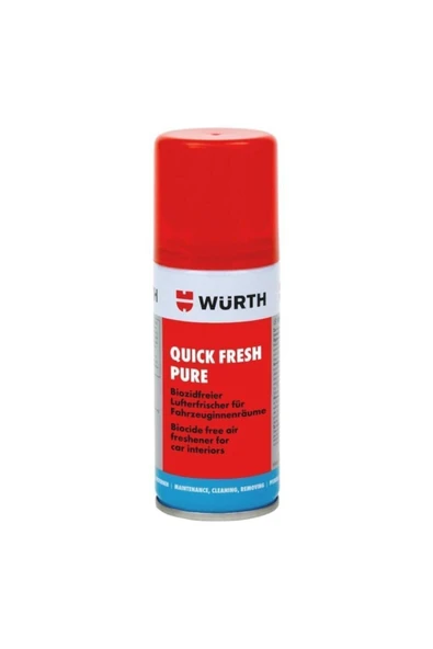 Würth 3 Lü Oto Yıkama Set Süngeri, Sentetik Güderi Bez, Araç Içi Tazeleme Spreyi Quick Fresh 100 ml - 5