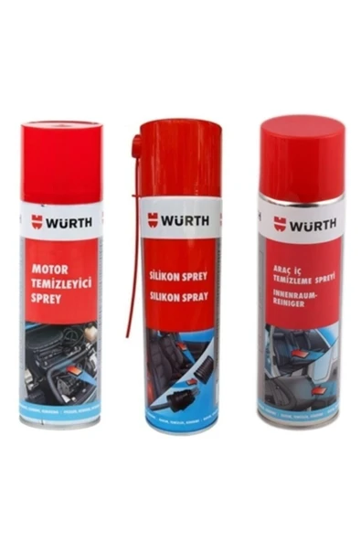 Würth Motor Ve Araç Içi Temizleme Sprey Ve Silikon Sprey ürün görseli