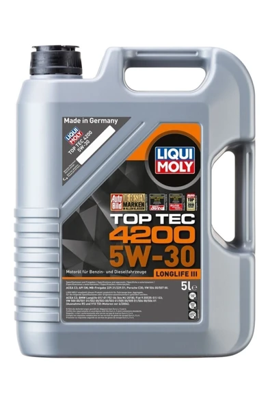 Liqui Moly 5w-30 Top Tec 4200 Longhlıfe Iıı 2024 Üretim ürün görseli