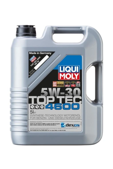 Liqui Moly Top Tec 4600 5w-30 Tam Sentetik Motor Yağı 5 Lt. 2316