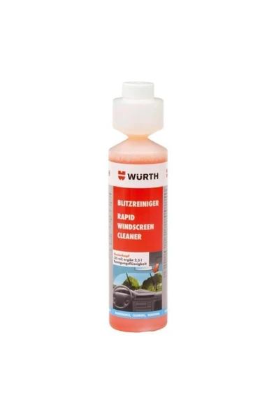 Würth Cam Temizleme Sabunu 250ml (Rapid Windscreen Cleaner)