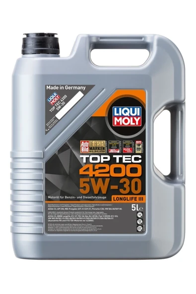 Liqui Moly 5w30 Motor Yağı Toptec 4200 5 Litre Partiküllü - Resim 2
