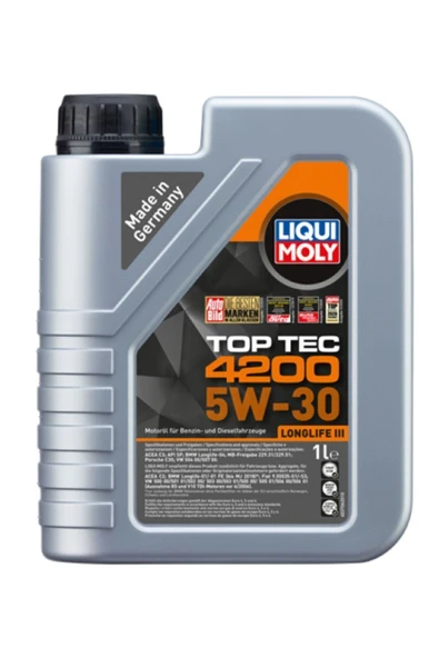 Liqui Moly Toptec 4200 5w-30 4 Litre Motor Yağı (3715) ( Vw Altın Seri)
