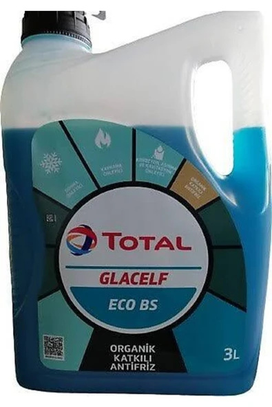 TOTAL Glacelf Eco Bs Organik Katkılı Antifiriz 3 Litre