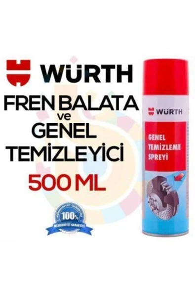 Würth Genel Temizleyici Fren Balata Spreyi 500 ml ürün görseli