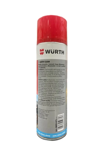 Würth Actıve Clean - Temizleme Köpüğü 500ml - 6
