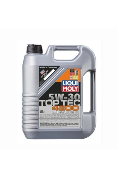 Liqui Moly 5w30 Motor Yağı Toptec 4200 5 Litre Partiküllü ürün görseli