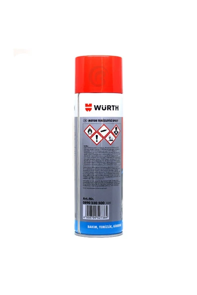 Würth 3x Motor Temizleyici Sprey 500 ml (SU GEREKMEZ) - Resim 6