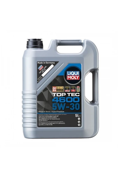 Liqui Moly 5w30 Tam Sentetik Top Tec 4600 5lt (Ü:2024)