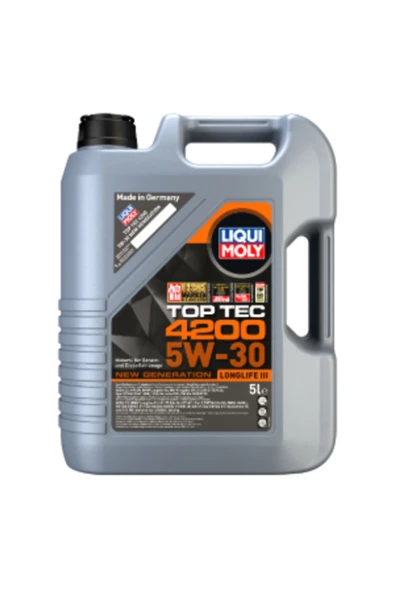 Liqui Moly Top Tec 4200 5w 30 Motor Yağı (5 LİTRE) ürün görseli