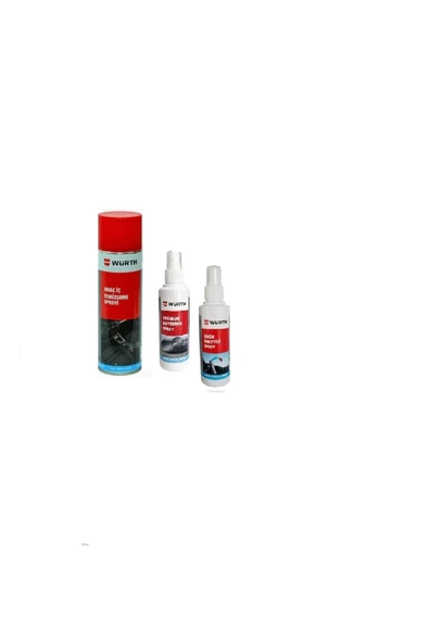 Würth Yağmur Kaydırıcı Sprey & Buğu Önleyici Sprey & Araç Içi Köpük Temizleme Spreyi 500 Ml