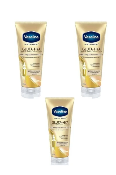 Vaseline Gluta Hya Serum Etkili Leke Karşıtı 200ml x 3 Adet