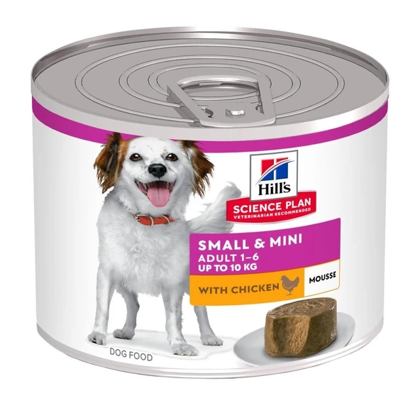 Hills SCIENCE PLAN Mousse Tavuklu ve Hindili Küçük Irk Ezme Yetişkin Köpek Konservesi 200gr