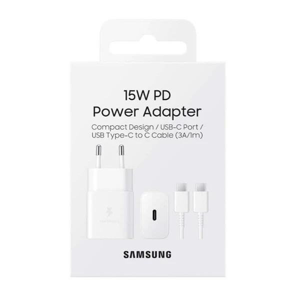Samsung EP-T1510XWEGWW 15 W Beyaz Type-C Kablolu Hızlı Şarj Aleti Samsung Türkiye Garantili - 3
