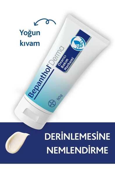 Bepanthol Onarıcı Bakım Merhemi 50 gr 2li Paket L Çok Kuru Ciltler Için Günlük Yoğun Nemlendirici, Vücut Bakım - 3