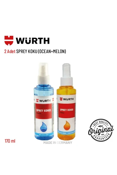 Würth 2'Lİ SPREY KOKU SETLERİ  OCEAN+MELON