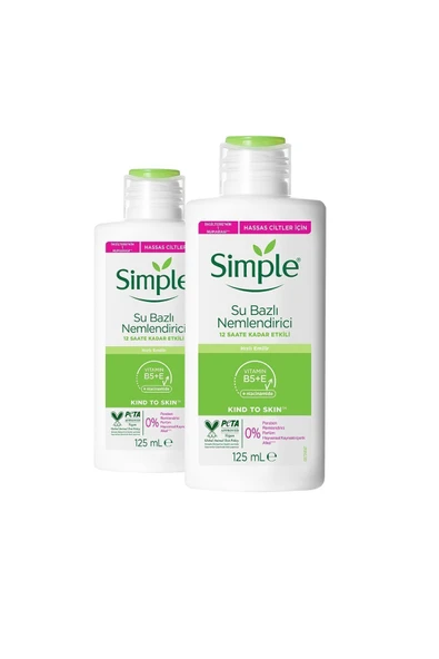 Simple Kind To Skin Su Bazlı Nemlendirici Hassas Ciltler Için 125 ml Pamuk Hediye - 2