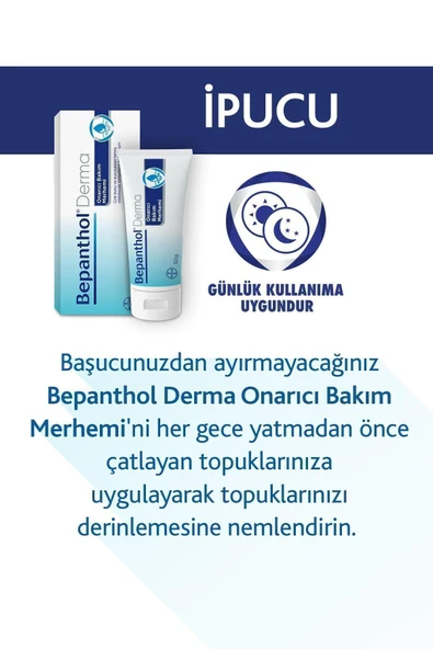 Bepanthol Onarıcı Bakım Merhemi 50gr & Cilt Bakım Kremi 30gr, Günlük Yüz Bakım, Yoğun Nemlendirici Vücut Bakım - 6