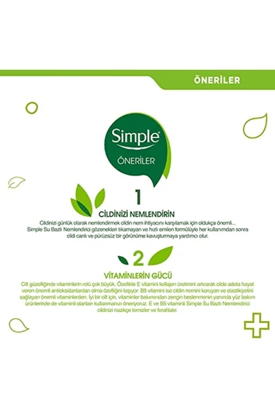 Simple Kind To Skin Su Bazlı Nemlendirici 12 Saate Kadar Etklili Hassas Ciltler Için, 125 Ml - 5