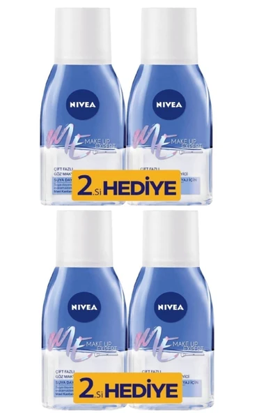 NIVEA Make Up Expert Çift Fazlı Göz Makyaj Temizleyici 125ml X 4 Adet - 3