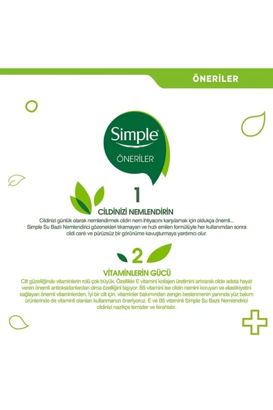 Simple Kind To Skin Su Bazlı Nemlendirici Hassas Ciltler Için 125 ml Pamuk Hediye - 5