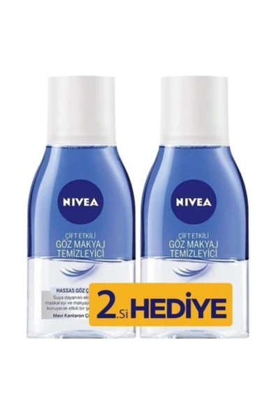 NIVEA Çift Etkili Göz Makyajı Temizleyici 125 ml+ 125 ml Hediye