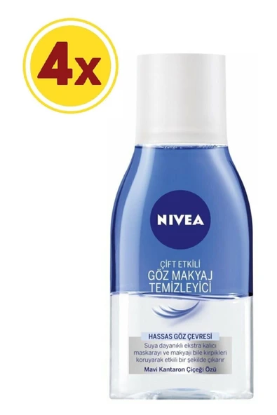 NIVEA Make Up Expert Çift Fazlı Göz Makyaj Temizleyici 125ml X 4 Adet - 2