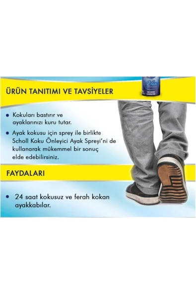 Scholl Koku Giderici Ve Terleme Önleyici Ayak + Ayakkabı Bakım Spreyi - 4