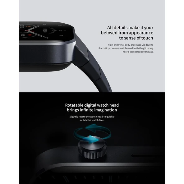 Eco Mibro T1 Bluetooth Arama Amoled Ekran 2023 Versiyon - 2