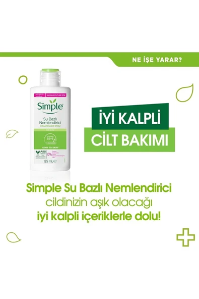 Simple Kind To Skin Su Bazlı Nemlendirici Hassas Ciltler İçin 12 Saate Kadar Etkili 125 ml - 6