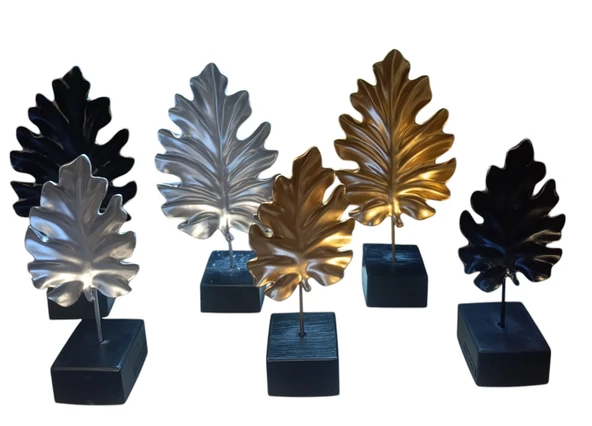 kırılmaz 2li SİYAH RENK çınar yaprağı biblosu - Resim 4