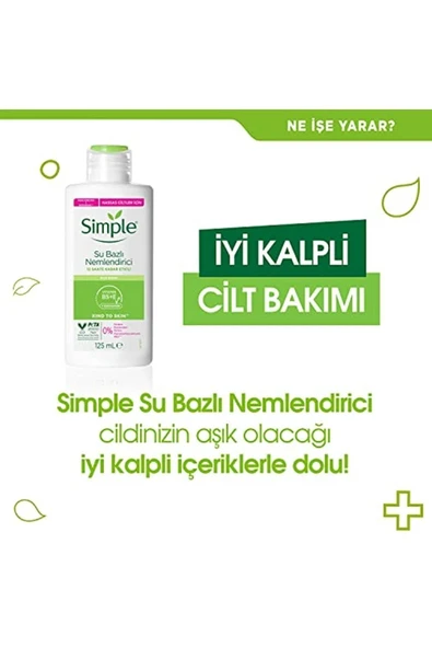 Simple Kind To Skin Su Bazlı Nemlendirici 12 Saate Kadar Etklili Hassas Ciltler Için, 125 Ml - 3