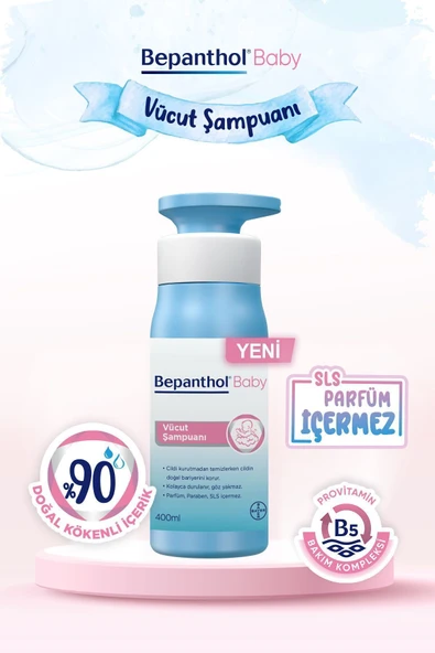 Bepanthol Baby Vücut Şampuanı 400 ml 2 Adet - 2