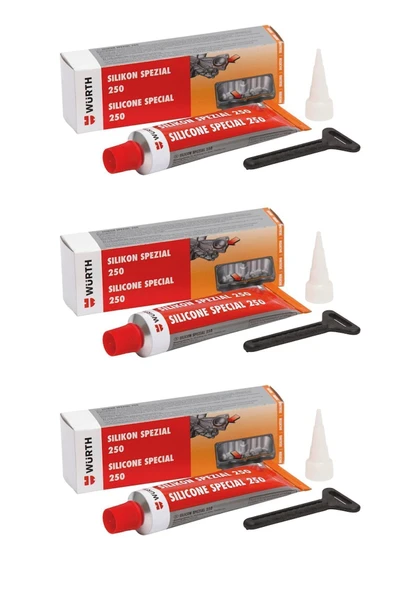 Würth Silikon Sıvı Conta 250c 70 Ml / 3'lü Paket