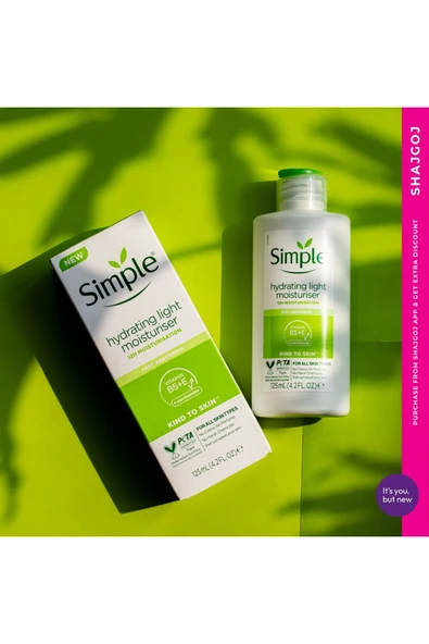 Simple Kind To Skin Hassas Ciltlere Uygun Su Bazlı Nemlendirici 125 ml