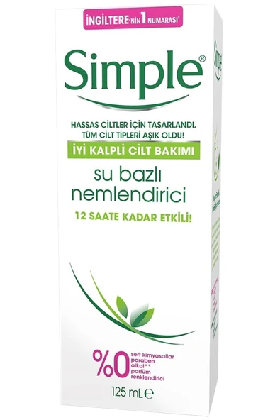 Simple Marka: Su Bazlı Nemlendirici 125ml Kategori: Yüz Kremi