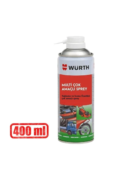 Würth Yağlayıcı Yağlama Paslanma Koruyucu Multi Çok Amaçlı Sprey 400 ml Gıcırtı Pas Giderici - 3