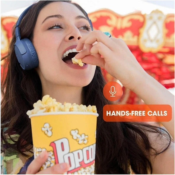 JBL Tune 510BT Multi Connect Mikrofonlu Kulaküstü Kablosuz Kulaklık Mavi - Resim 5