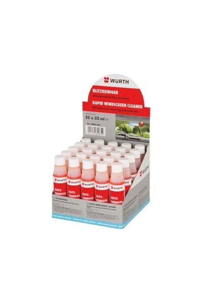 Würth Oto Konsantre Cam Suyu Temizleme Sabunu 32ml 25 Adet