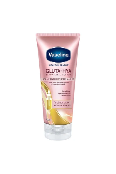 Vaseline Gluta Hya Serum Etkili Losyon Canlandırıcı Parlaklık 200 ml - 2