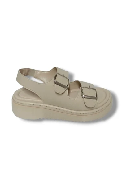 Fancy 602-25 Antomik Dolgu Topuk Kadın Sandalet - 5