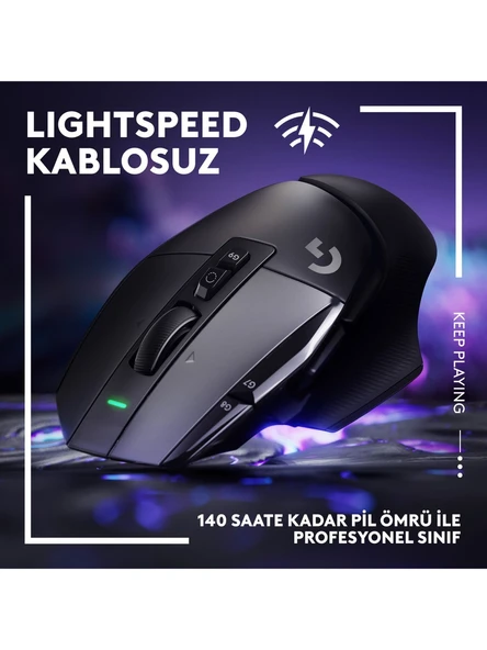 Logitech G502 X 910-006181 Siyah Lightspeed Hero Sarjli Optik Kablosuz Oyuncu Mouse - 2