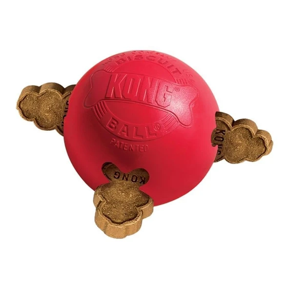 Kong Biscuit Ball Top Şeklinde Köpek Oyuncağı Small - Resim 2