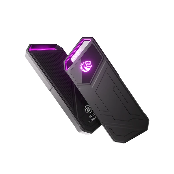 KingSpec Z5 Taşınabilir SSD 512 GB, 2090MB/s Metal RGB Kasa USB-C