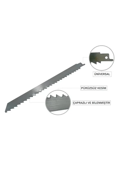 Tilki Kuyruğu Testere Bıçağı Paslanmaz Kemik Kesme 30 Cm 300 Mm - 2