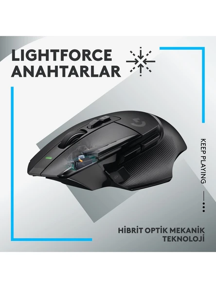 Logitech G502 X 910-006181 Siyah Lightspeed Hero Sarjli Optik Kablosuz Oyuncu Mouse - 3